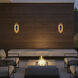 Oval LED 22 inch Painted Antique Brass Outdoor Wall Sconce
